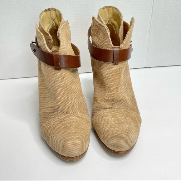 RAG & BONE Harrow Canvas Ankle Boots - Picture 7 of 13